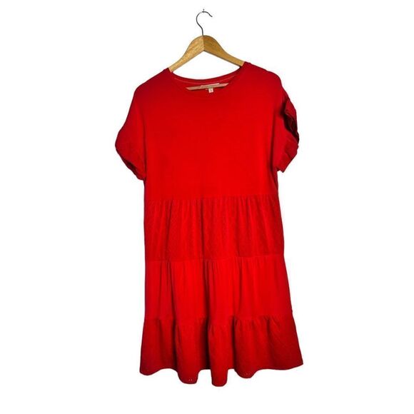 Matilda Jane Bellewood red tired mini Dress, Size SMALL - Picture 2 of 6